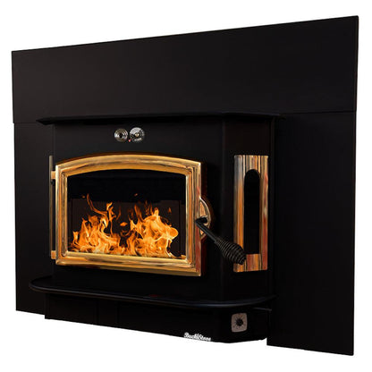 Buck Stove Bay Series Model 91 Catalytic Wood Burning Stove With Gold Door Finish