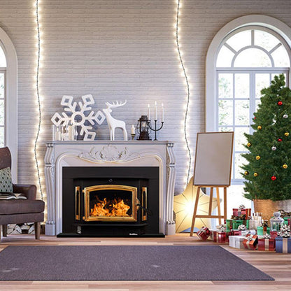 Buck Stove Bay Series Model 91 Catalytic Wood Burning Stove With Gold Door Finish