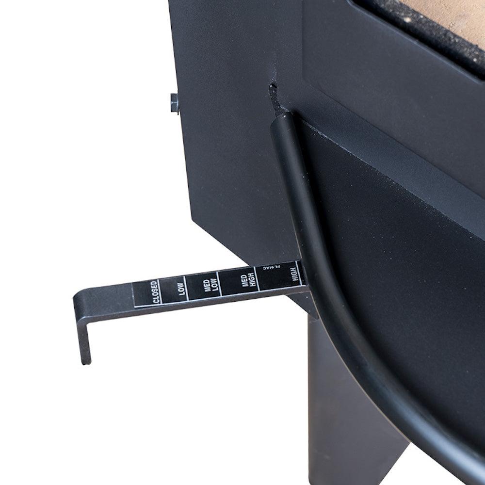 Buck Stove Bay Series Model 91 Catalytic Wood Burning Stove With Gold Door Finish