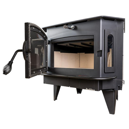 Buck Stove Bay Series Model 91 Catalytic Wood Burning Stove With Gold Door Finish
