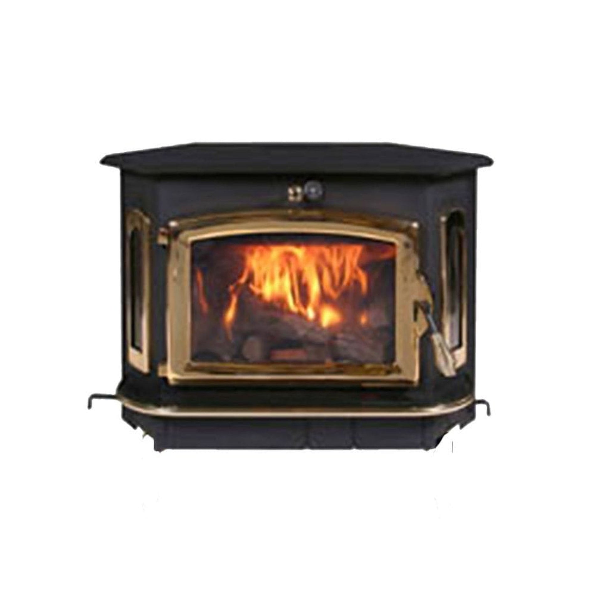 Buck Stove Bay Series Model 91 Catalytic Wood Burning Stove With Gold Door Finish