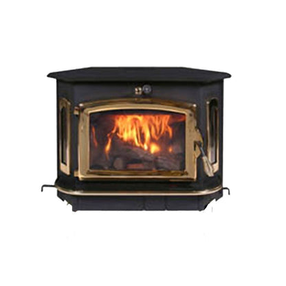 Buck Stove Bay Series Model 91 Catalytic Wood Burning Stove With Gold Door Finish