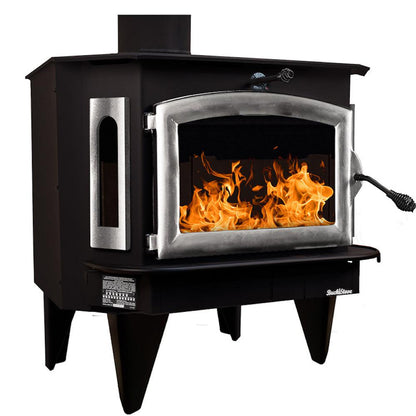Buck Stove Bay Series Model 91 Catalytic Wood Burning Stove With Pewter Door Finish