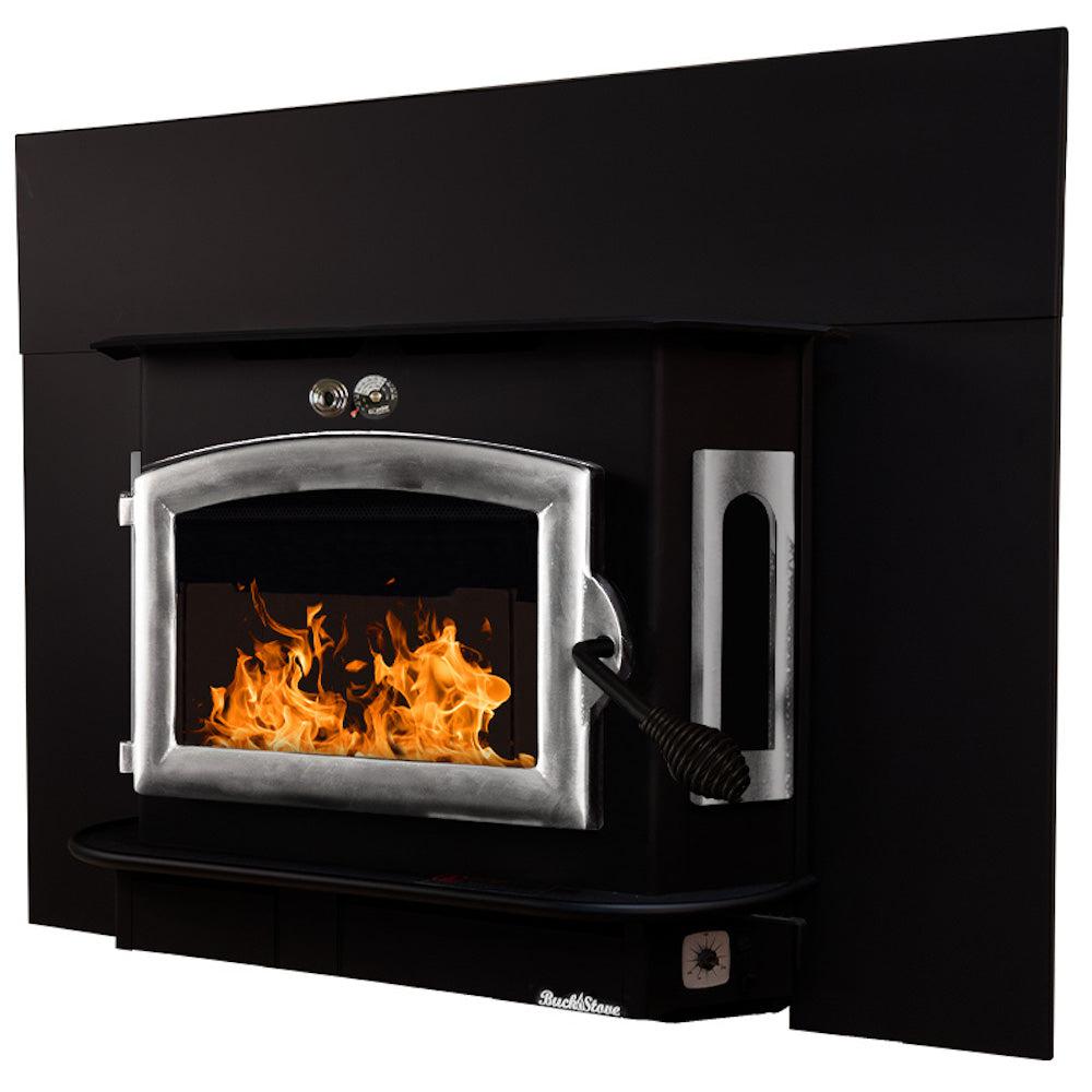 Buck Stove Bay Series Model 91 Catalytic Wood Burning Stove With Pewter Door Finish