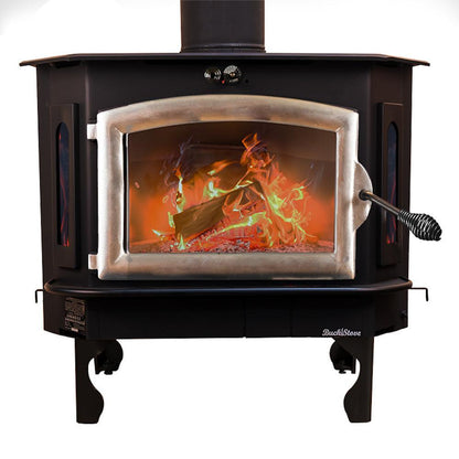 Buck Stove Bay Series Model 91 Catalytic Wood Burning Stove With Pewter Door Finish