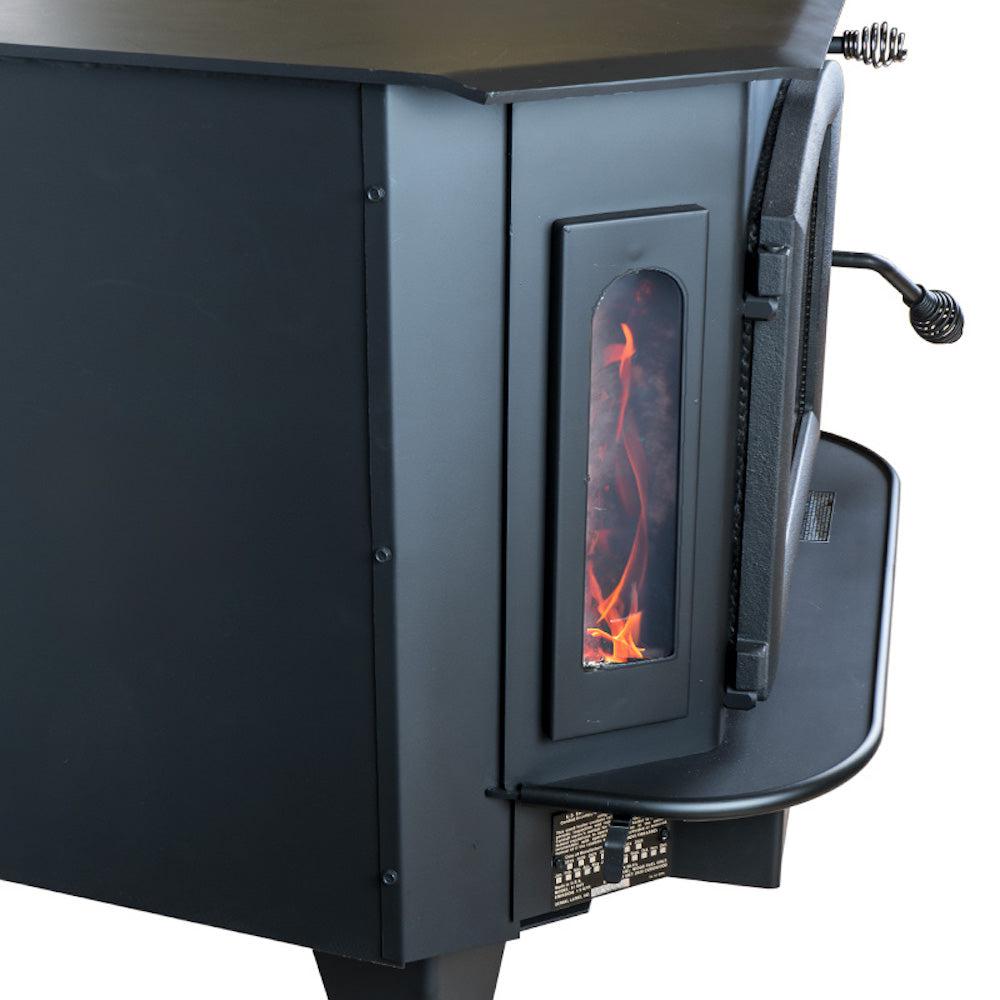 Buck Stove Bay Series Model 91 Catalytic Wood Burning Stove With Pewter Door Finish