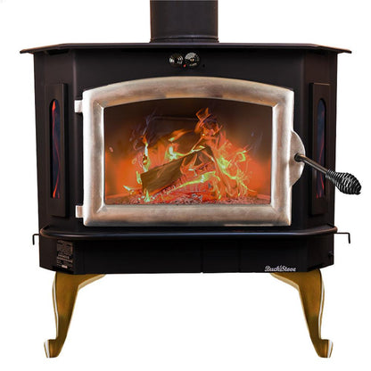Buck Stove Bay Series Model 91 Catalytic Wood Burning Stove With Pewter Door Finish