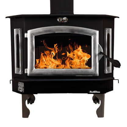 Buck Stove Bay Series Model 91 Catalytic Wood Burning Stove With Pewter Door Finish