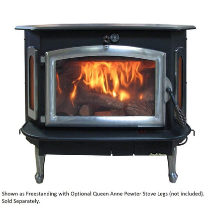 Buck Stove Bay Series Model 91 Catalytic Wood Burning Stove With Pewter Door Finish