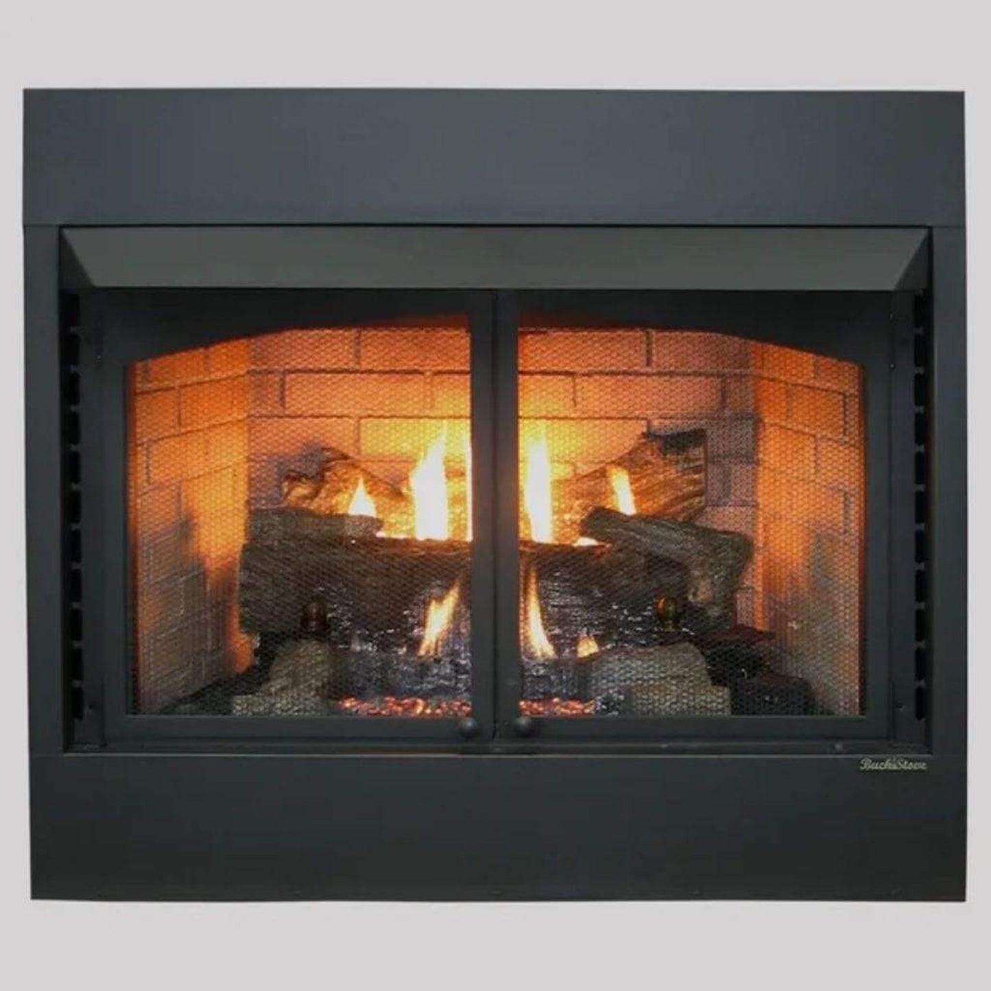 Buck Stove Builder Series Model ZCBBXL 42" Vent Free Gas Firebox With EmberVision 100 Natural Gas Oak Log