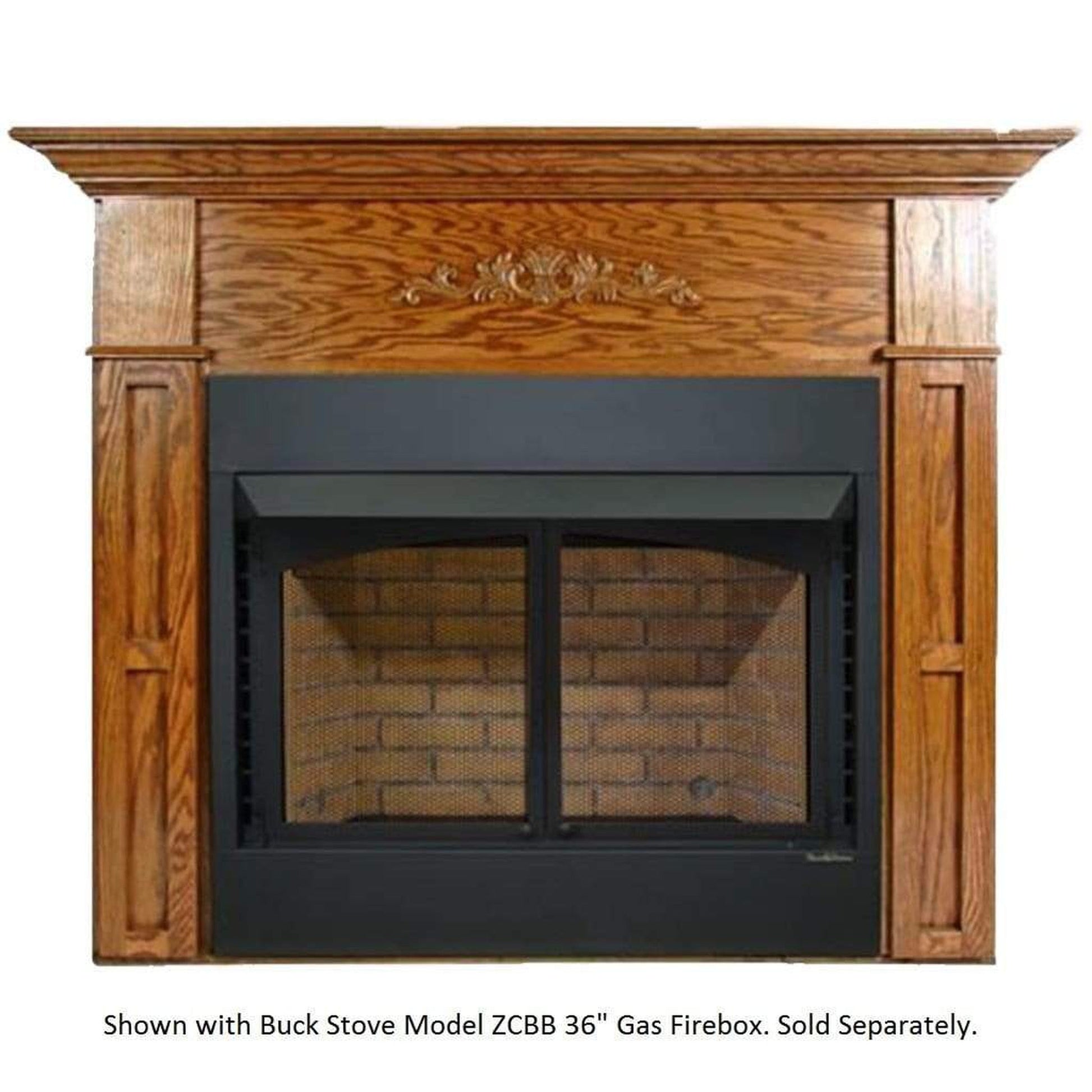 Buck Stove Flush Mount Mantel for Vent Free Gas Firebox