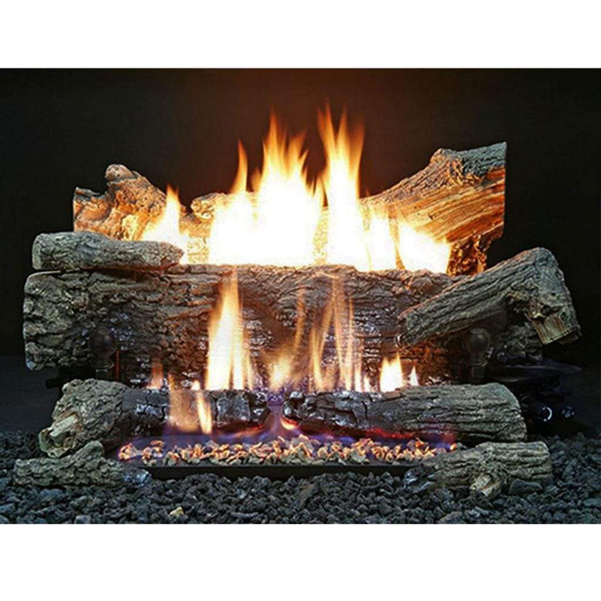 Fireplace gas deals logs with remote