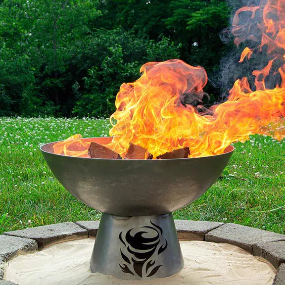 Buck Stove Little Buck 24" Carbon Steel Wood Burning Fire Pit Bowl With Stand