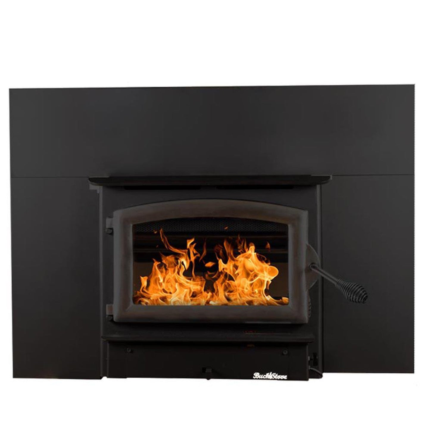 Buck Stove Model 21 Non-Catalytic and Blower Assembly Standard Wood Burning Stove With Black Door Finish