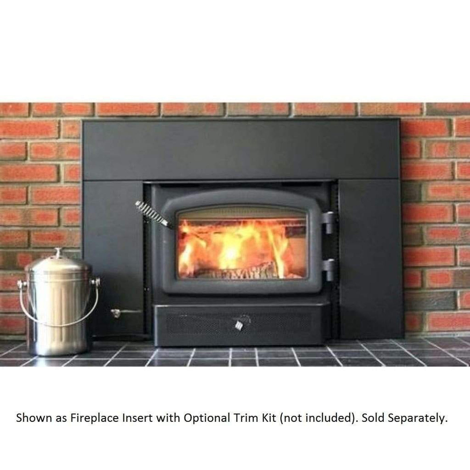 Buck Stove Model 21 Non-Catalytic and Blower Assembly Standard Wood Burning Stove With Black Door Finish