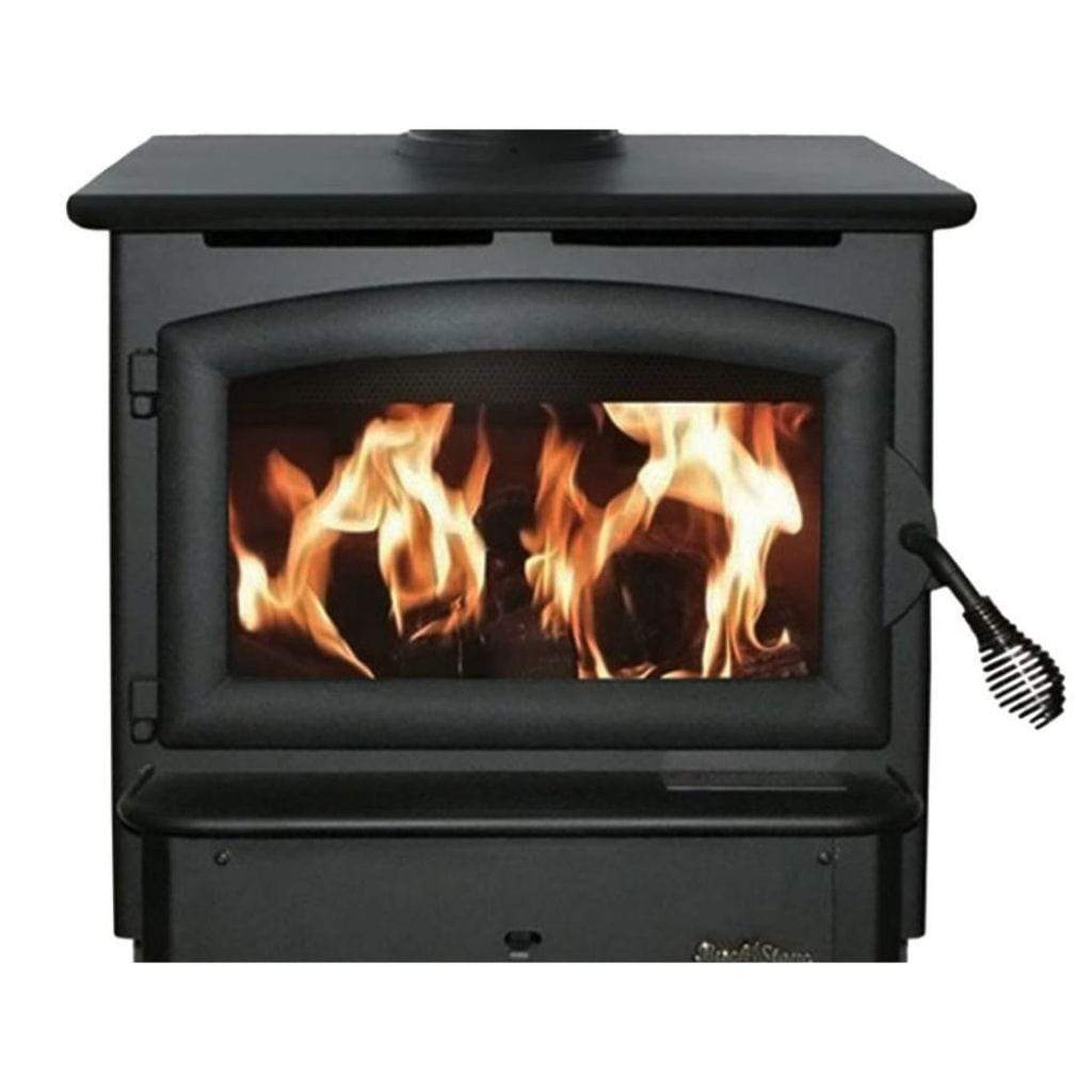 Buck Stove Model 21 Non-Catalytic and Blower Assembly Standard Wood Burning Stove With Black Door Finish