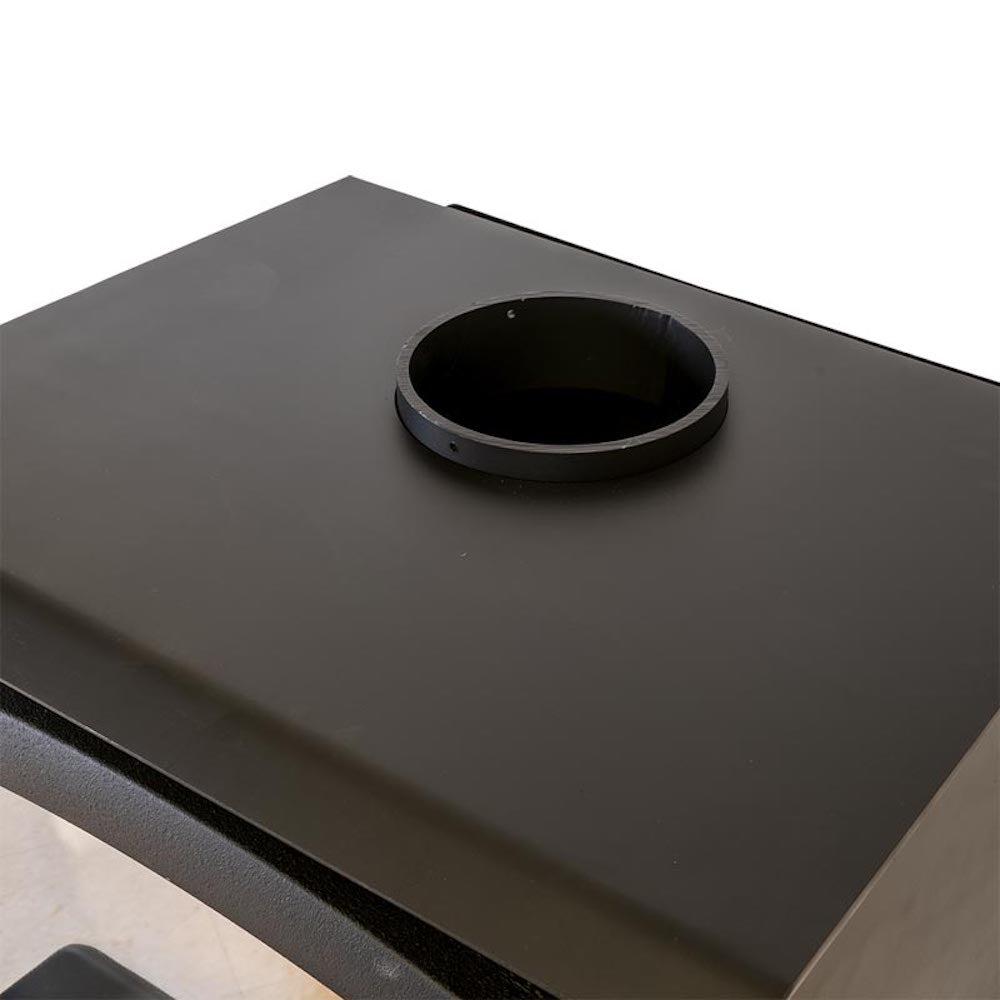 Buck Stove Model 21 Non-Catalytic and Blower Assembly Standard Wood Burning Stove With Gold Door Finish