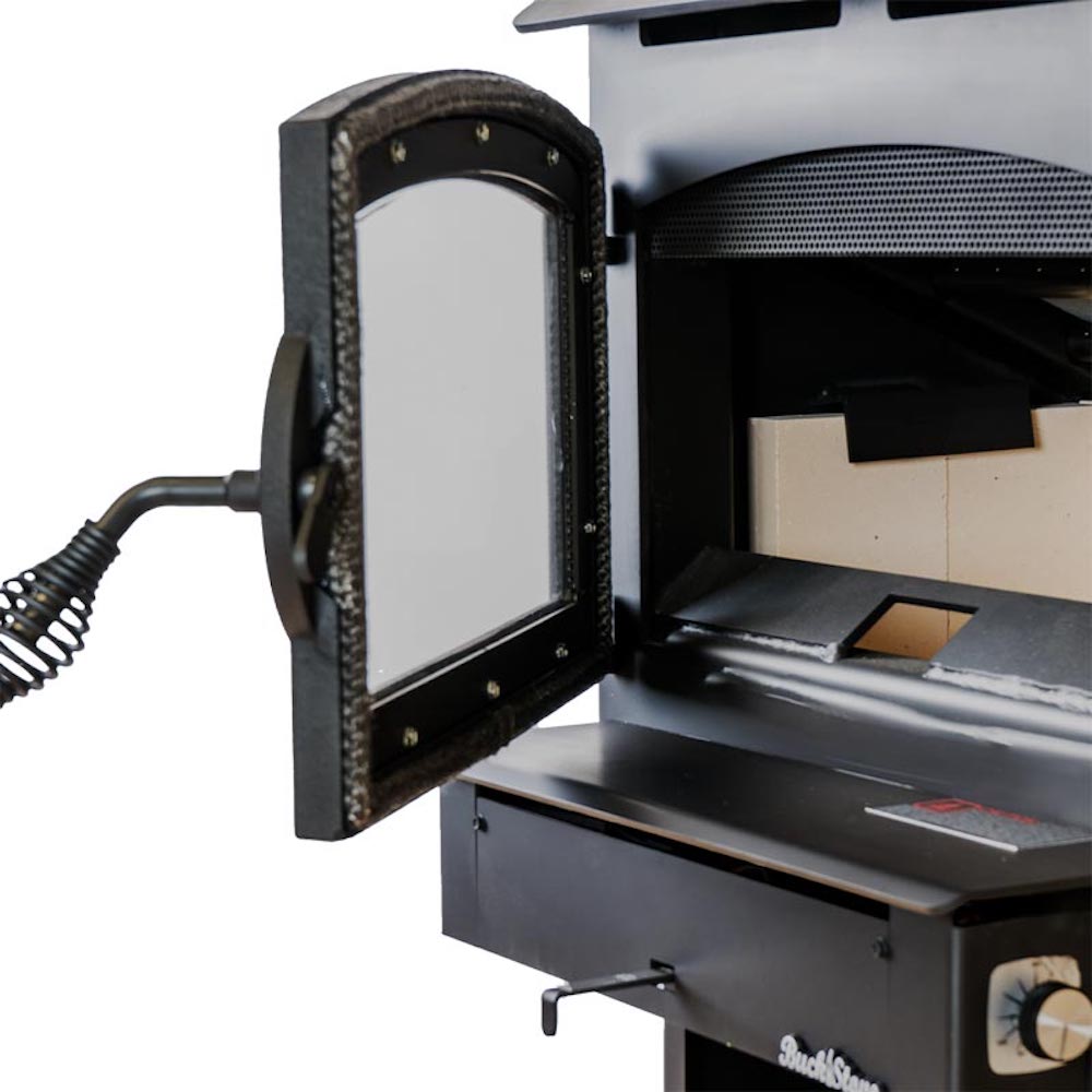 Buck Stove Model 21 Non-Catalytic and Blower Assembly Standard Wood Burning Stove With Gold Door Finish