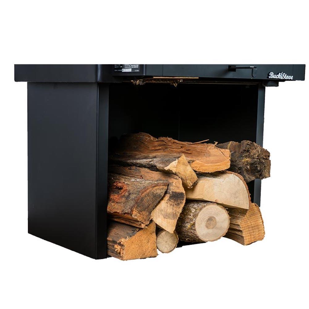 Buck Stove Model 21 Non-Catalytic and Blower Assembly Standard Wood Burning Stove With Gold Door Finish