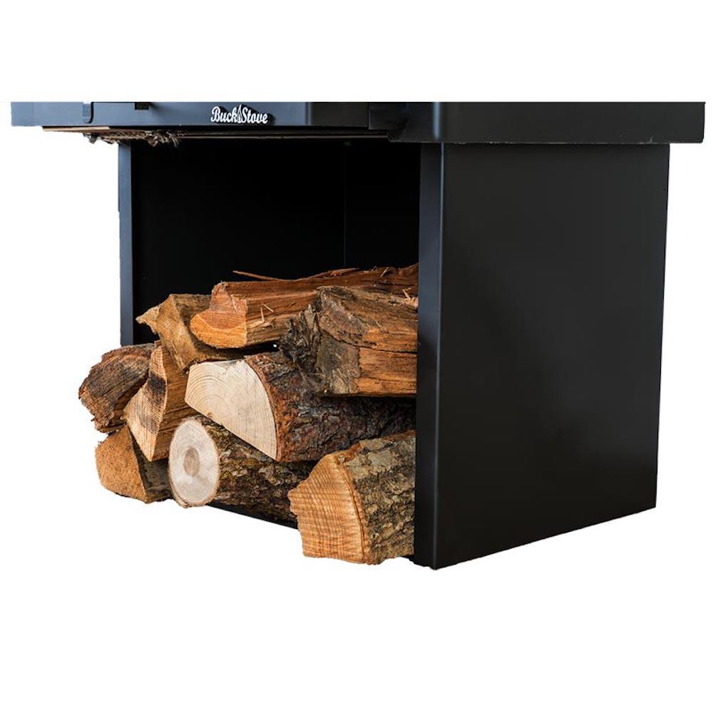 Buck Stove Model 21 Non-Catalytic and Blower Assembly Standard Wood Burning Stove With Gold Door Finish