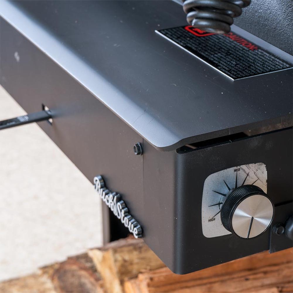 Buck Stove Model 21 Non-Catalytic and Blower Assembly Standard Wood Burning Stove With Pewter Door Finish