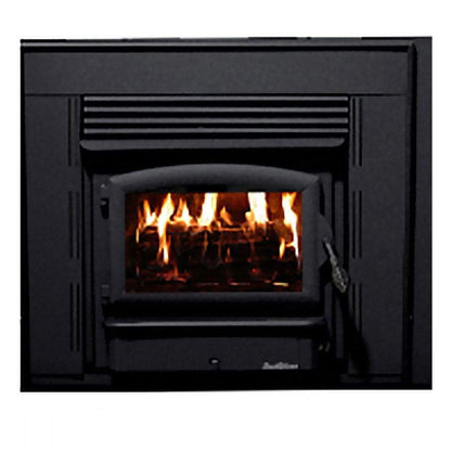 Buck Stove Model 21ZC Zero Clearance Non-Catalytic Wood Burning Stove With Black Door Finish