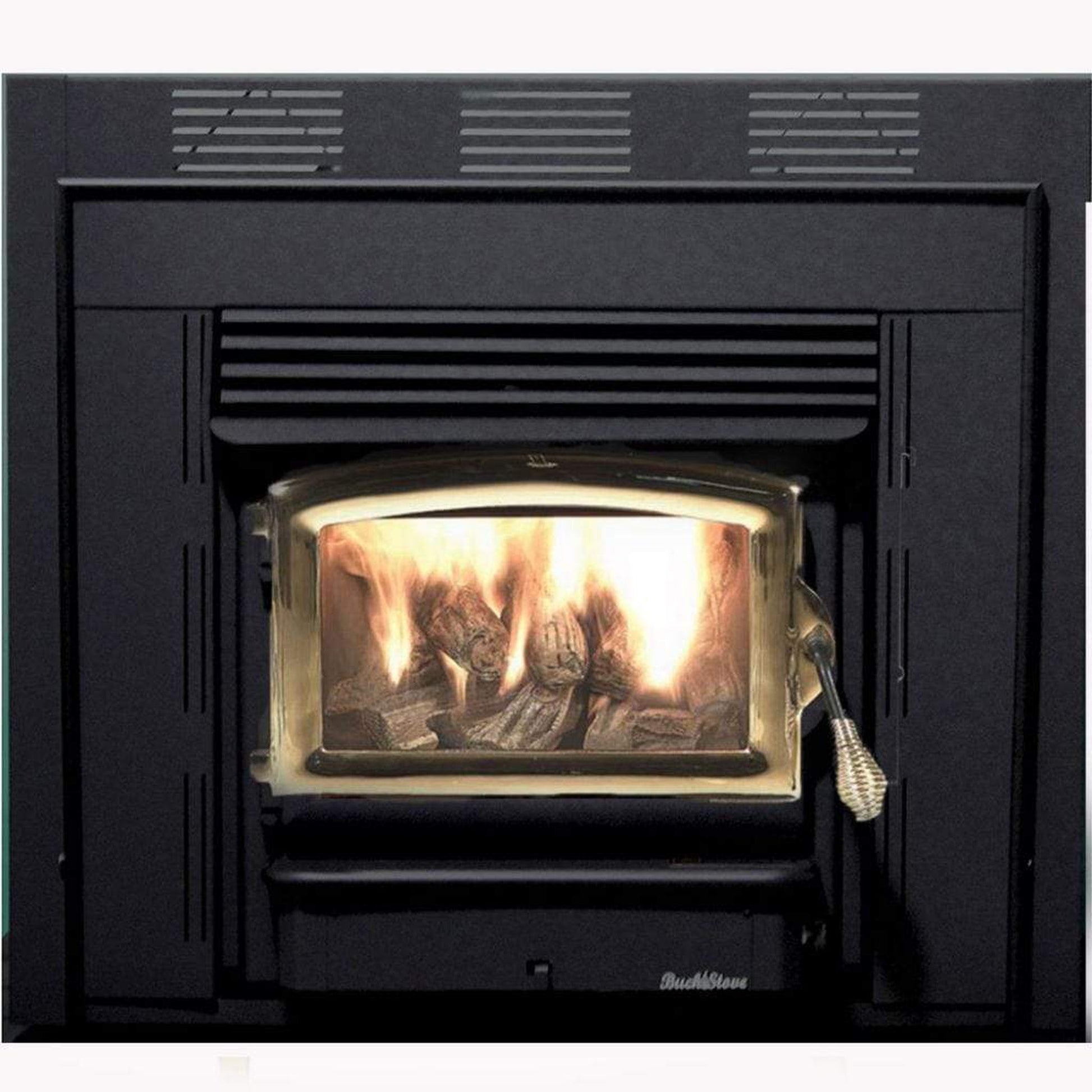 Buck Stove Model 21ZC Zero Clearance Non-Catalytic Wood Burning Stove With Black Door Finish