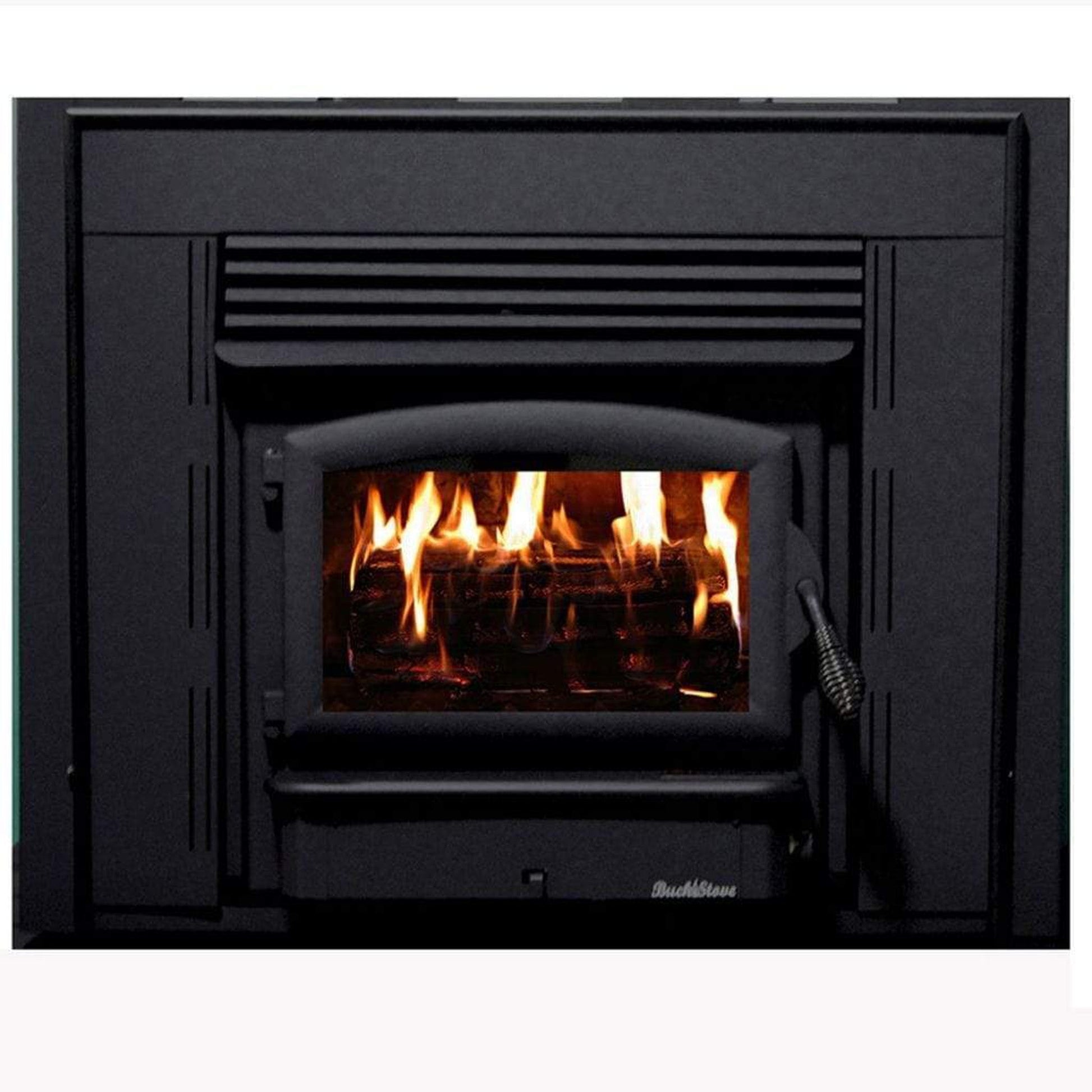 Buck Stove Model 21ZC Zero Clearance Non-Catalytic Wood Burning Stove With Black Door Finish