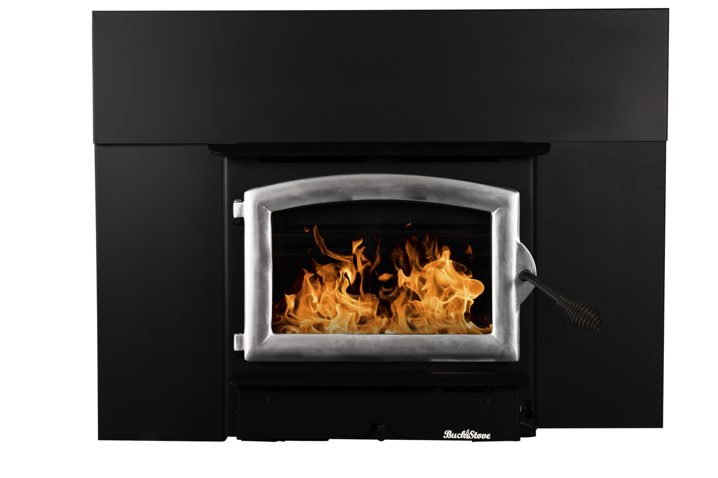 Buck Stove Model 21ZC Zero Clearance Non-Catalytic Wood Burning Stove With Pewter Door Finish