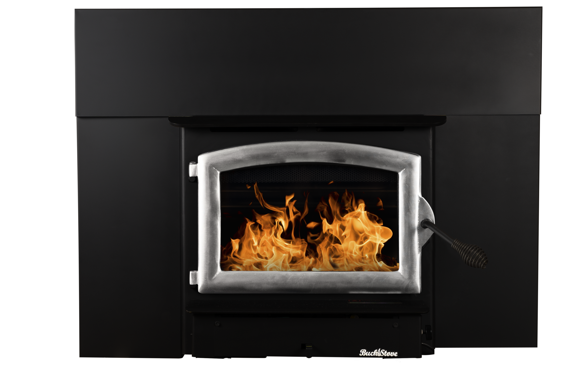 Buck Stove Model 21ZC Zero Clearance Non-Catalytic Wood Burning Stove With Pewter Door Finish