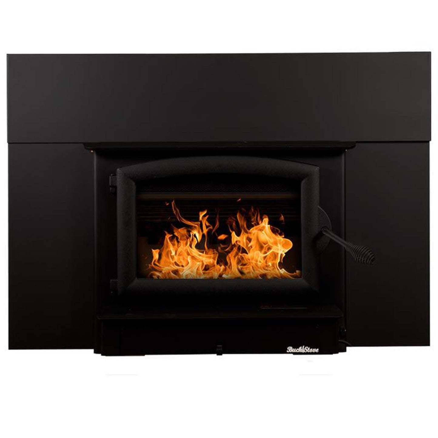 Buck Stove Model 74 Non-Catalytic and Blower Assembly Standard Wood Burning Stove With Black Door Finish