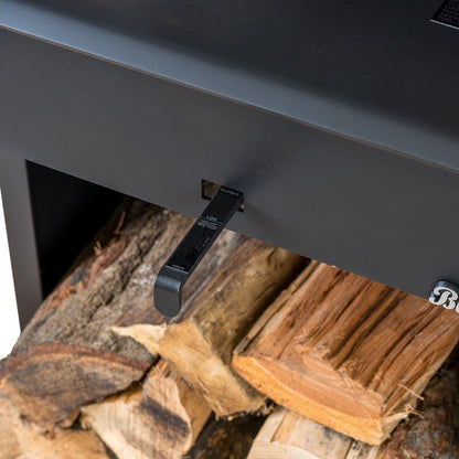 Buck Stove Model 74 Non-Catalytic and Blower Assembly Standard Wood Burning Stove With Gold Door Finish