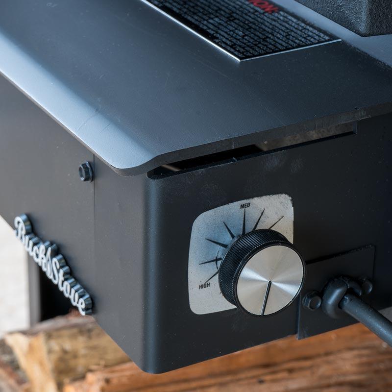 Buck Stove Model 74 Non-Catalytic and Blower Assembly Standard Wood Burning Stove With Gold Door Finish