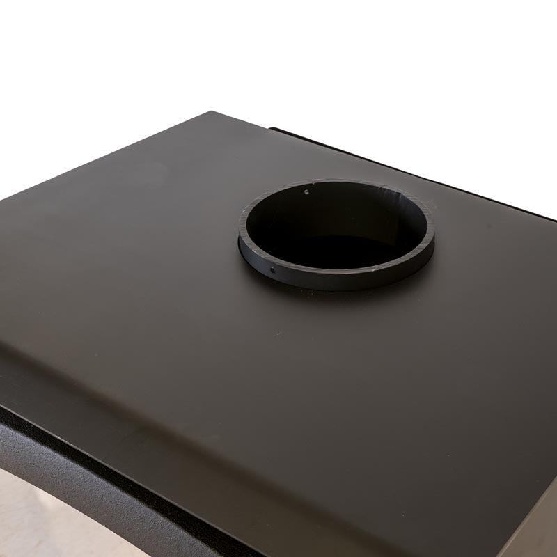 Buck Stove Model 74 Non-Catalytic and Blower Assembly Standard Wood Burning Stove With Pewter Door Finish
