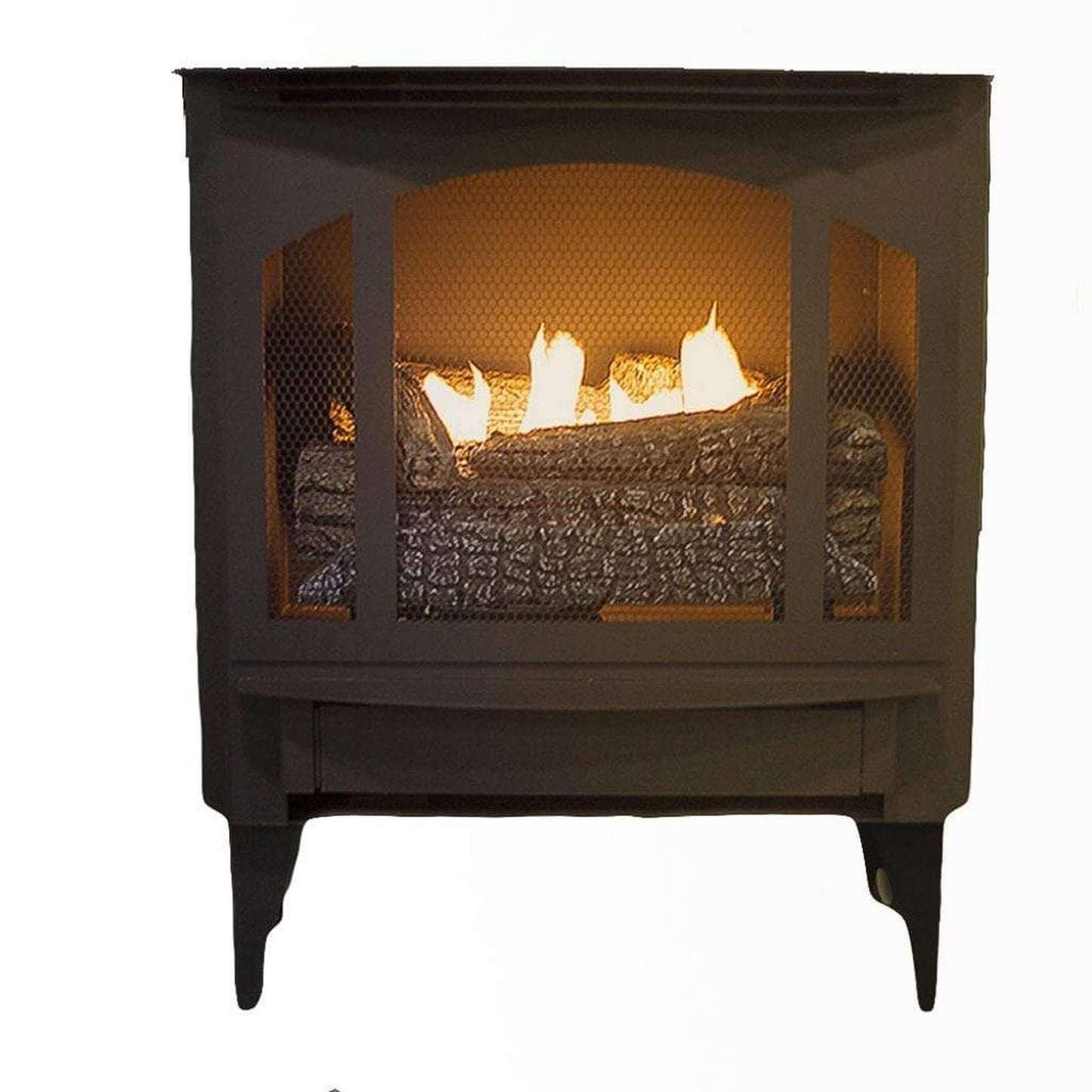 Buck Stove Model T-33 Natural Gas Stove With Legs and Blower