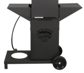 Buck Stove Steel Cart With Wheels for Buck Fryer