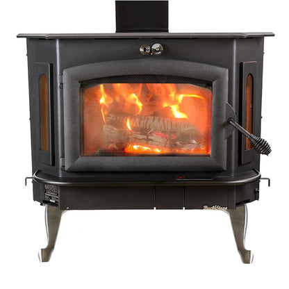 Buck Stove Bay Series Model 91 Catalytic Wood Burning Stove With Black Door Finish