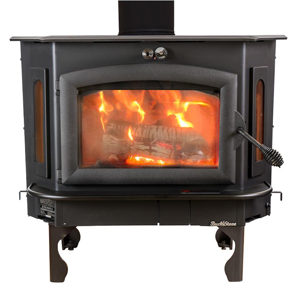 Buck Stove Bay Series Model 91 Catalytic Wood Burning Stove With Black Door Finish