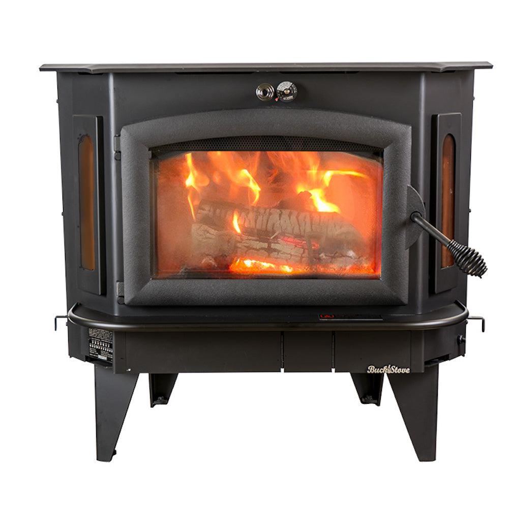 Buck Stove Bay Series Model 91 Catalytic Wood Burning Stove With Black Door Finish