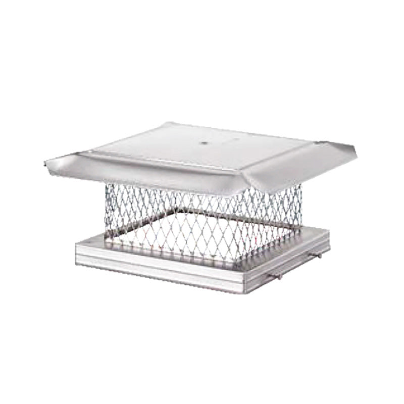 Olympia Chimney & Venting HomeSaver Pro 13" x 17" Single-Flue Stainless Steel Rectangular Chimney Cap With 3/4" Mesh