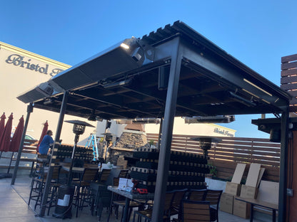 Calcana Standard Output Series 10' Stainless Steel Natural Gas Patio Heater