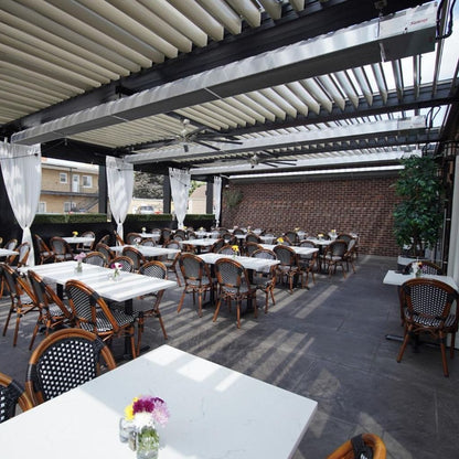 Calcana Standard Output Series 10' Stainless Steel Natural Gas Patio Heater