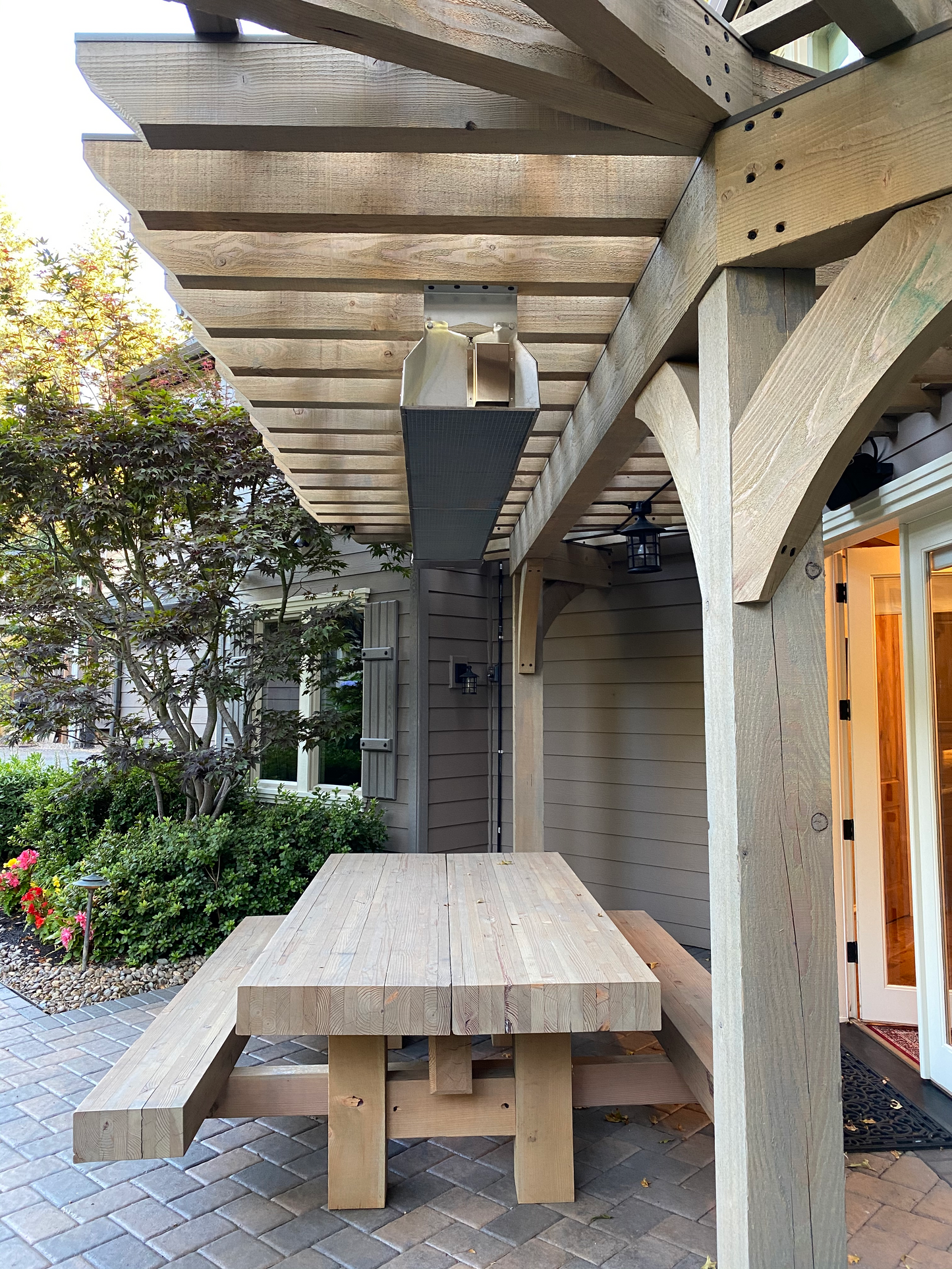 Calcana Standard Output Series 10' Stainless Steel Natural Gas Patio Heater