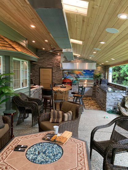 Calcana Standard Output Series 10' Stainless Steel Natural Gas Patio Heater