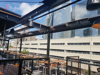 Calcana Standard Output Series 10' Stainless Steel Natural Gas Patio Heater