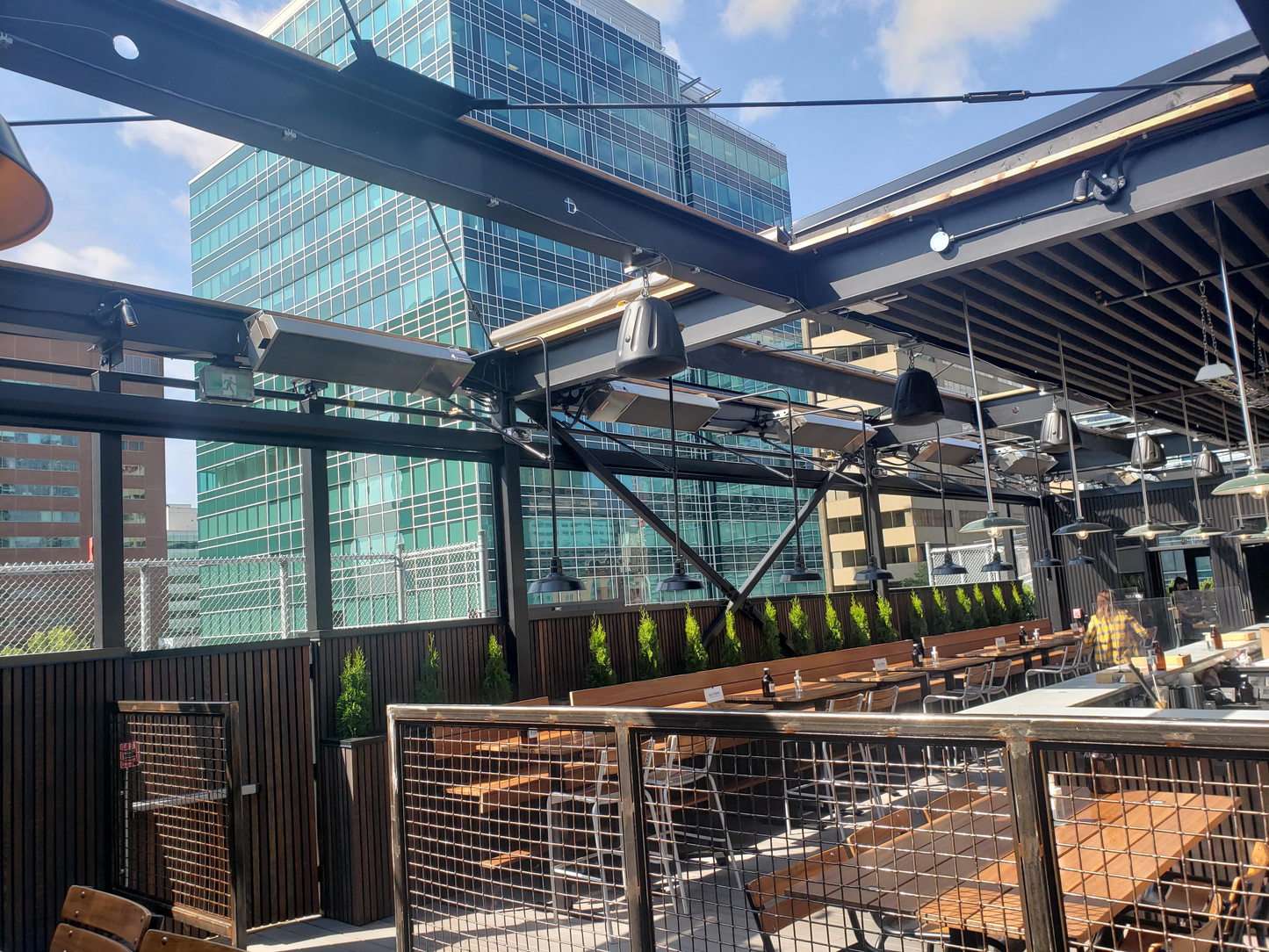 Calcana Standard Output Series 15' Stainless Steel Natural Gas Patio Heater