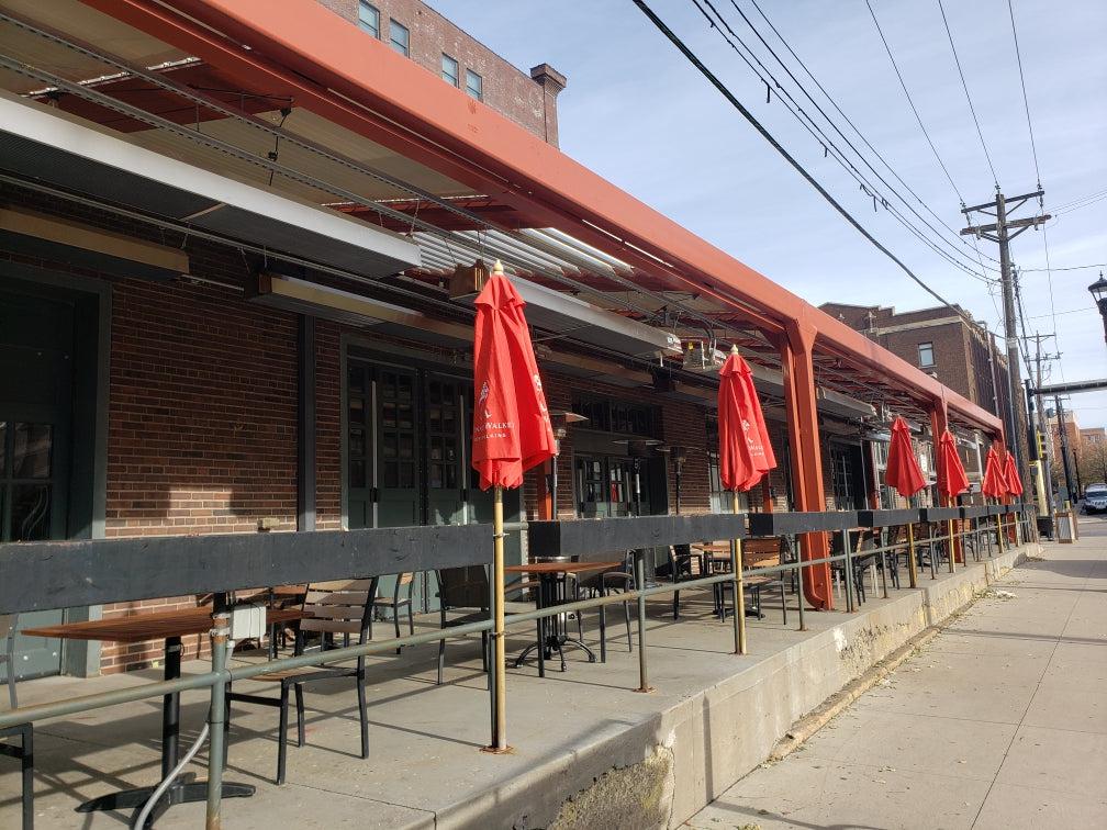 Calcana Standard Output Series 15' Stainless Steel Natural Gas Patio Heater