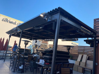 Calcana Standard Output Series 20' Stainless Steel Natural Gas Patio Heater