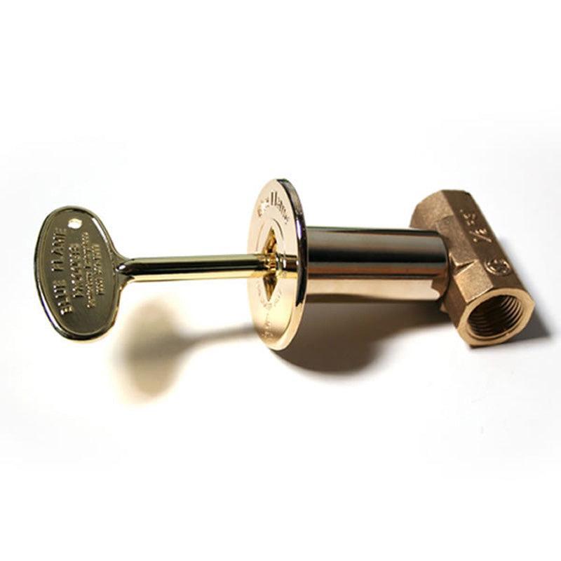Canterbury Enterprises 3" Straight Multi-Turn Gas Shut-Off Valve with Brass Key