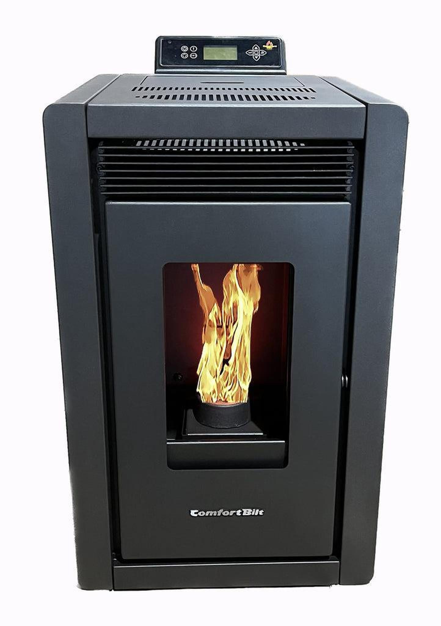 ComfortBilt Alpine HP40 17" Black Space Saver Wood Pellet Stove